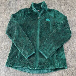 The North Face Women's Osito Fleece Full Zip Up Jacket Green Womens medium